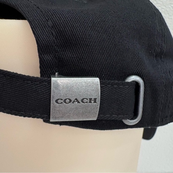 Coach Women's Black Embroidered Adjustable One Size Cap New Tags - Picture 5 of 10